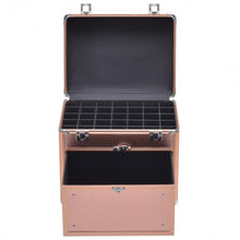 Load image into Gallery viewer, Nail Polish Beauty Makeup Case w/ Slide out Drawer
