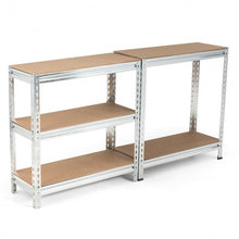 Load image into Gallery viewer, 5-Tier Steel Shelving Unit Storage Shelves Heavy Duty Storage Rack-Silver
