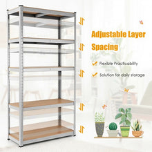 Load image into Gallery viewer, 35.5&quot; x 71&quot; Adjustable 5-Layer 2000 lbs Capacity Tool Shelf -Silver
