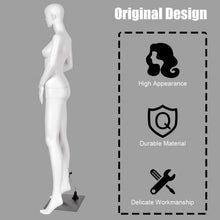Load image into Gallery viewer, Female Mannequin Manikin with Metal Stand Plastic Full Body Mannequin White
