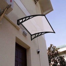 Load image into Gallery viewer, 40&quot; x 40&quot; Outdoor Polycarbonate Front Door Window Awning Canopy-Black
