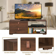 Load image into Gallery viewer, Entertainment Media TV Stand with Drawers-Walnut
