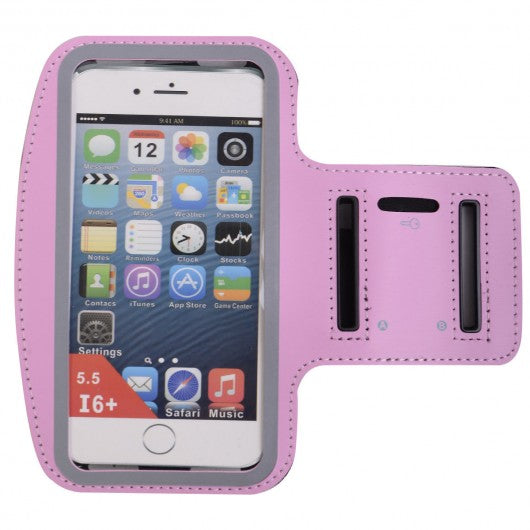 Sports Running Jogging Gym Armband Case Cover Holder foriPhone 6 Plus-pink