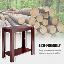 Load image into Gallery viewer, Espresso Wooden Sofa End Table Side Table
