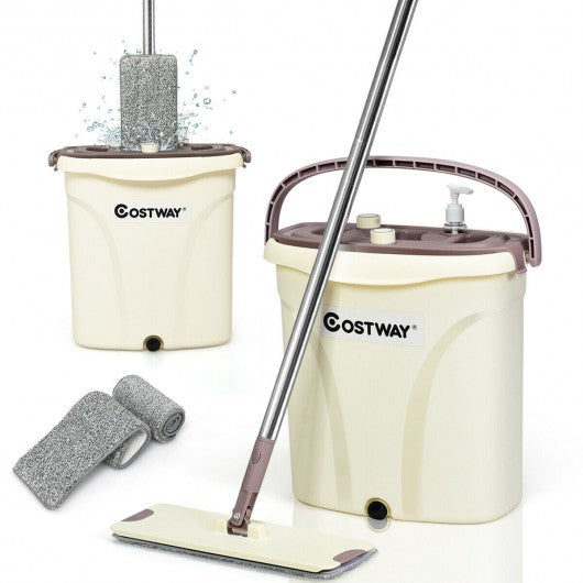 Flat Squeeze Mop and Bucket Set