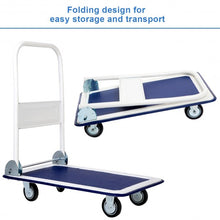 Load image into Gallery viewer, 330 lbs Platform Cart Dolly Foldable Warehouse Push Hand Truck
