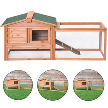 Load image into Gallery viewer, Wooden Rabbit Chicken Coop Poultry Cage

