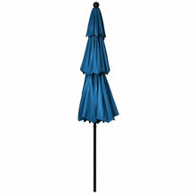 Load image into Gallery viewer, 10&#39; 3 Tier Patio Umbrella Aluminum Sunshade Shelter Double Vented-Blue

