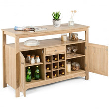 Load image into Gallery viewer, Buffet Server Sideboard Wine Cabinet Console-Natural
