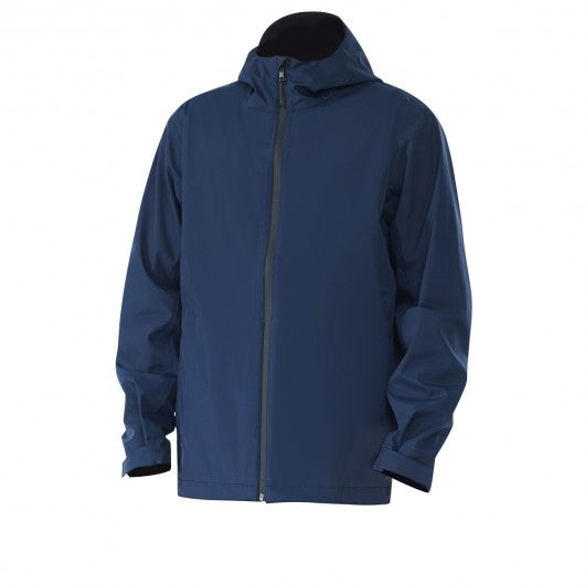 Men's Waterproof Rain Windproof Hooded Raincoat Jacket-Navy-M