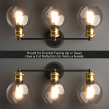 Load image into Gallery viewer, Modern 3-light Bubbled Glass Vanity Light
