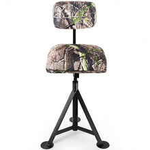 Load image into Gallery viewer, Swivel Hunting Chair Tripod Blind Stool with Detachable Backrest
