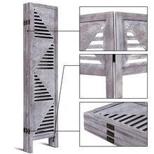 Load image into Gallery viewer, 6 Panel Wood Folding Freestanding Hollow-out Designed Room Divider

