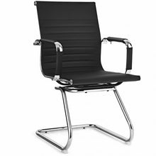 Load image into Gallery viewer, Set of 2 Office Guest Chairs Waiting Room Chairs -Black
