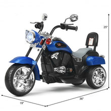 Load image into Gallery viewer, 6V 3 Wheel Kids Motorcycle-Blue
