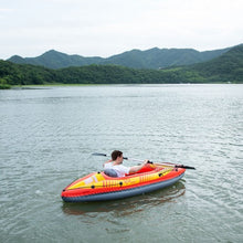 Load image into Gallery viewer, Goplus 1-Person Inflatable Canoe Boat Kayak Set with Oar and Hand Pump
