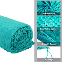 Load image into Gallery viewer, 60" x 80" Weighted Blanket with Hot &amp; Cold Duvet Covers -Green
