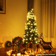 Load image into Gallery viewer, 5&#39; / 6&#39; / 7.5&#39; Artificial Pencil Christmas Tree with Pine Cones-6&#39;
