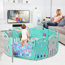 Load image into Gallery viewer, Kids Activity Center Playpen with Basket Hoop Music Box-Gray
