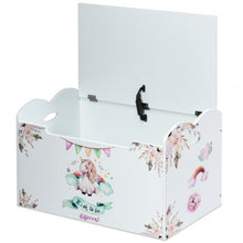 Load image into Gallery viewer, Wooden Toy Box Storage with Seating Bench for Kids
