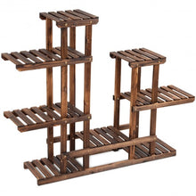 Load image into Gallery viewer, 6 Tier Wooden Shelf Storage Plant Rack Stand
