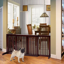 Load image into Gallery viewer, Folding Adjustable Free Standing 3 Panel Wood Fence
