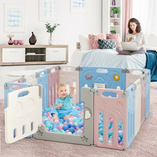 Load image into Gallery viewer, 14-Panel Foldable Baby Playpen Kids Activity Centre-Multicolor
