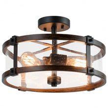 Load image into Gallery viewer, 3-Light Living Room Retro Flush Mount Ceiling Light
