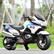 Load image into Gallery viewer, 12V Kids Ride On Motorcycle Electric Motor Bike-White
