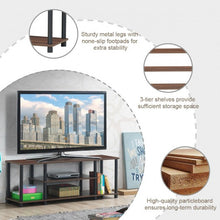 Load image into Gallery viewer, 3-Tier TV Stand Entertainment Media Center Console Shelf-Coffee
