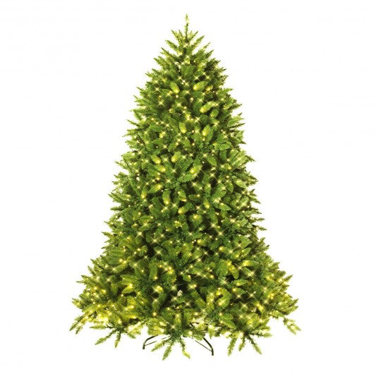 Premium Hinged Artificial Fir Christmas Tree with LED Lights-5 ft