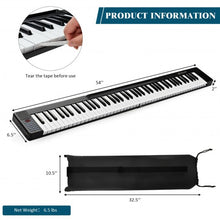 Load image into Gallery viewer, 2 in 1 Attachable Digital Piano Keyboard 88/44 Touch sensitive Key w/ MIDI-Black
