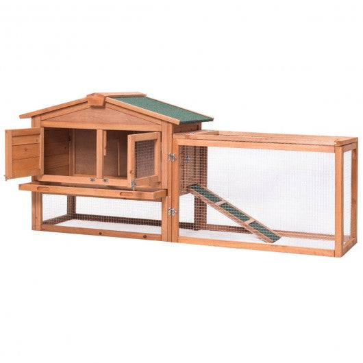 Wooden Rabbit Chicken Coop Poultry Cage