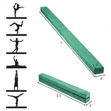 Load image into Gallery viewer, 7&#39; Sectional Gymnastics Floor Balance Beam-Green
