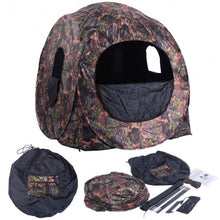 Load image into Gallery viewer, Portable Pop up Ground Camo Blind Hunting Enclosure
