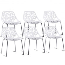 Load image into Gallery viewer, Set Of 6 Accent Armless Plastic Dining Side Chairs

