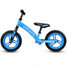 Load image into Gallery viewer, 12&quot; Kids No-Pedal Balance Bike with Adjustable Seat-Blue
