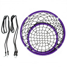 Load image into Gallery viewer, Net Hanging Swing Chair with Adjustable Hanging Ropes-Purple

