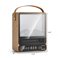 Load image into Gallery viewer, 1500W Electric Fireplace Tabletop Portable Space Heater w/3D Flame Effect-NA
