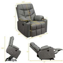 Load image into Gallery viewer, Electric Power Lift Recliner Massage Sofa-Light Gray
