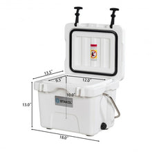 Load image into Gallery viewer, 16 Quart Portable Ice Cooler with 24 Cans-White

