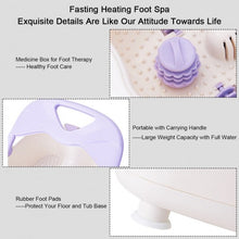 Load image into Gallery viewer, LCD Display Temperature Control Foot Spa Bath Massager-Purple
