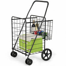 Load image into Gallery viewer, Jumbo Basket for Grocery Laundry Travel w/ Swivel Wheels
