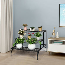 Load image into Gallery viewer, 3 Tiers Metal Decorative Plant Stand
