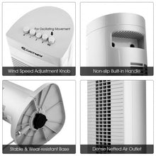 Load image into Gallery viewer, 30&quot; 3-Speed Portable Tower Fan
