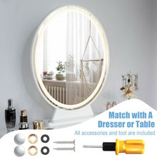 Load image into Gallery viewer, Hollywood Vanity Lighted Makeup Mirror Remote Control 4 Color Dimming-White
