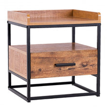 Load image into Gallery viewer, 2-Tiers End Side Table with 1 Drawer
