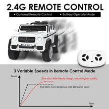 Load image into Gallery viewer, 12V Licensed Mercedes-Benz Kids Ride On Car-White
