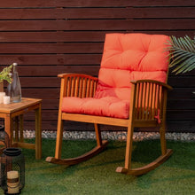 Load image into Gallery viewer, 22" x 44" Tufted Outdoor Patio Chair Seating Pad-Orange
