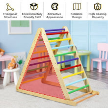 Load image into Gallery viewer, Foldable Wooden Climbing Triangle Indoor Home Climber Ladder

